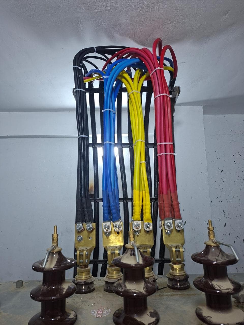 Underground cable trench work
